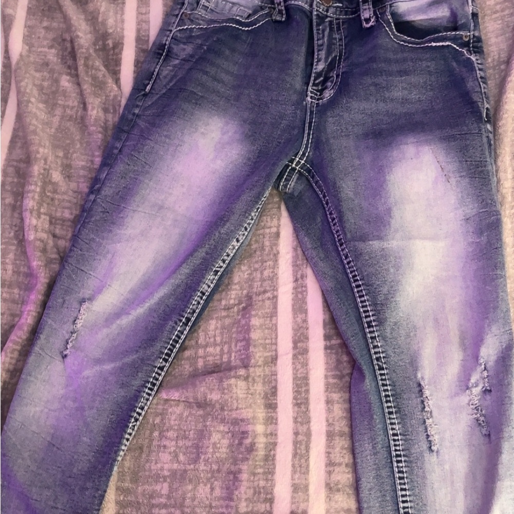 Rain and fire cross jeans